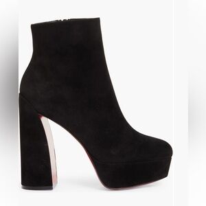 Christian Louboutin Movida Bootie Black Heeled Boots Platform NWT
